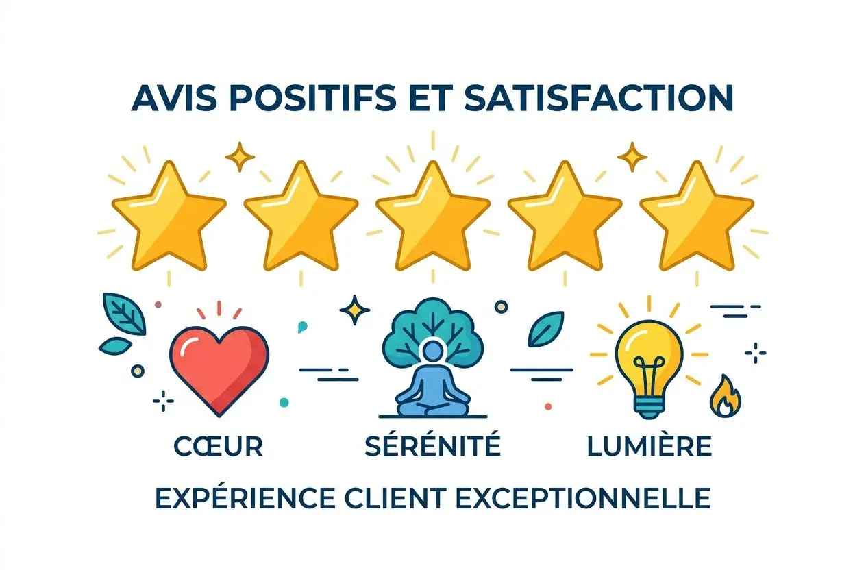 Avis cinq étoiles et satisfaction clients