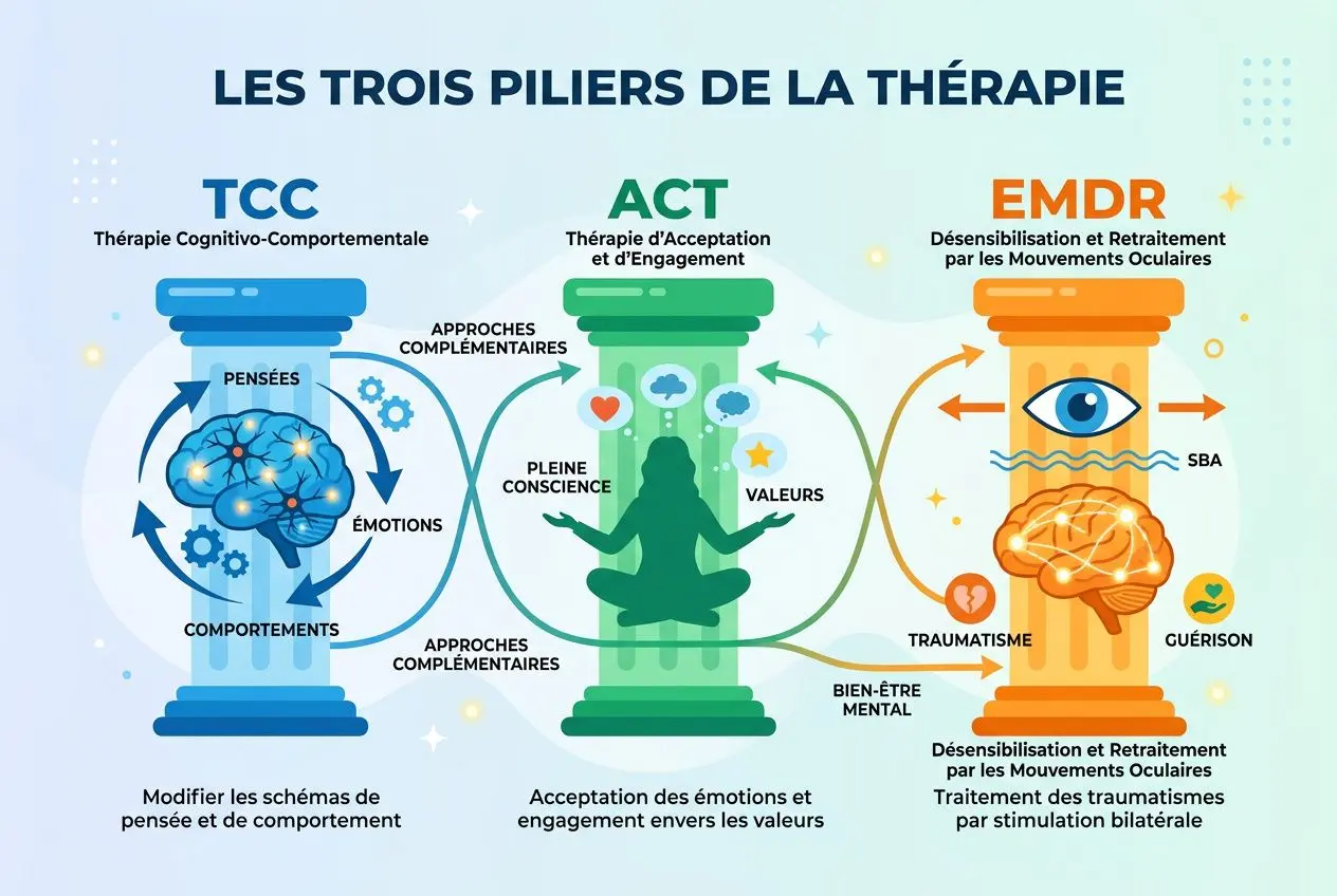 Thérapies principales contre les troubles anxieux